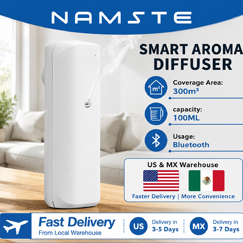 NAMSTE 아로마 오일 디퓨저 블루투스 향기 디퓨저  - Home Fragrance Logo 리뷰 및 가격